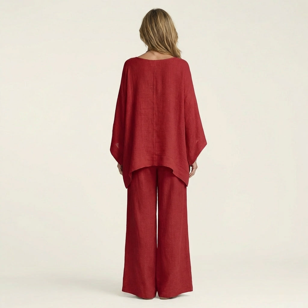 Majolie | Conjunto bohemio de mezcla de lino