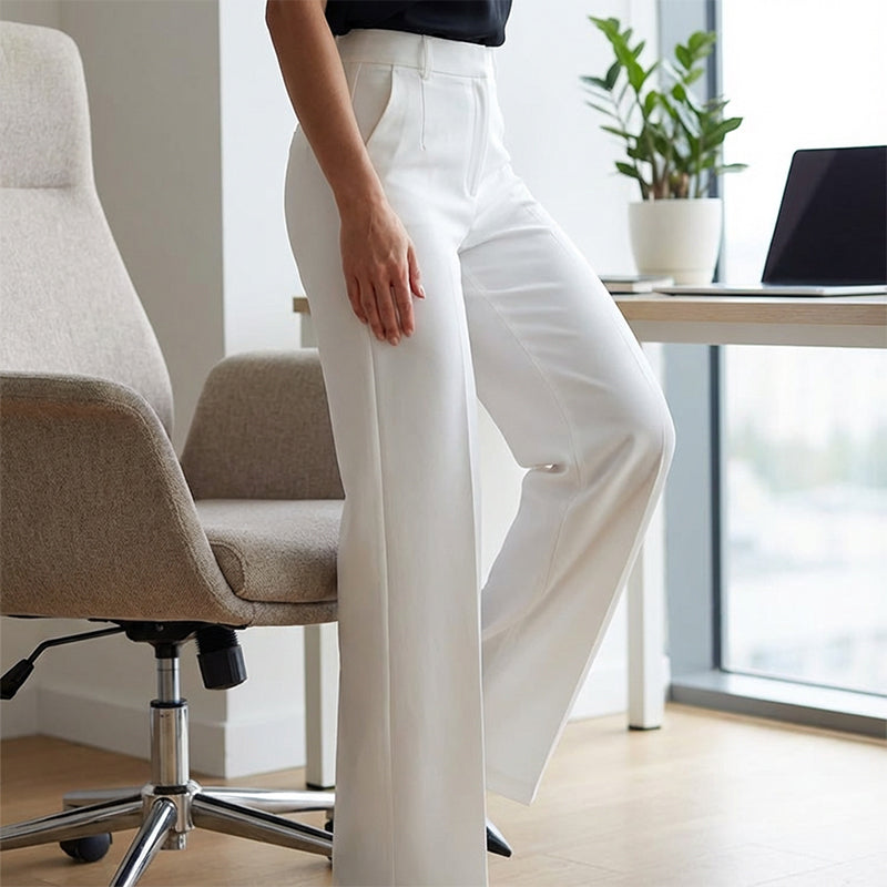 Yakelin  | Pantalones de traje de tiro alto para mujer