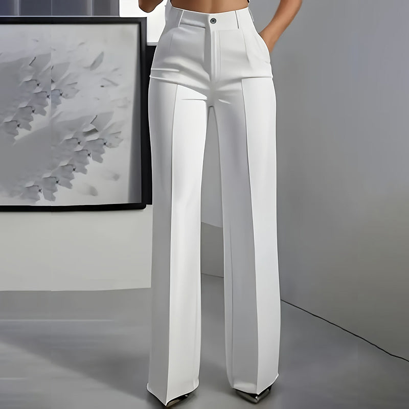 Yakelin  | Pantalones de traje de tiro alto para mujer