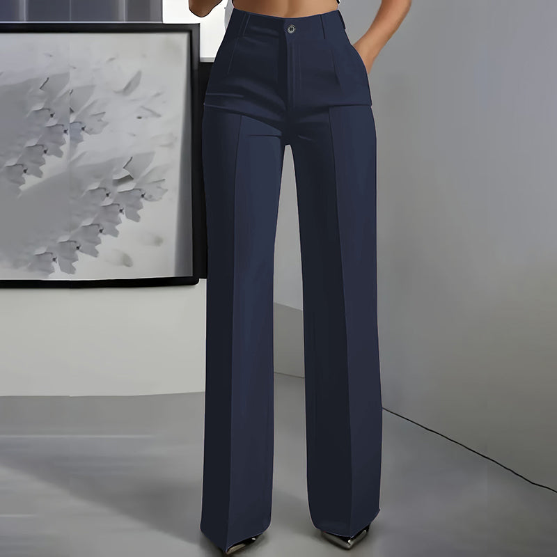 Yakelin  | Pantalones de traje de tiro alto para mujer