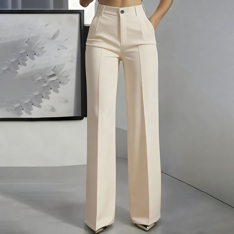 Yakelin  | Pantalones de traje de tiro alto para mujer