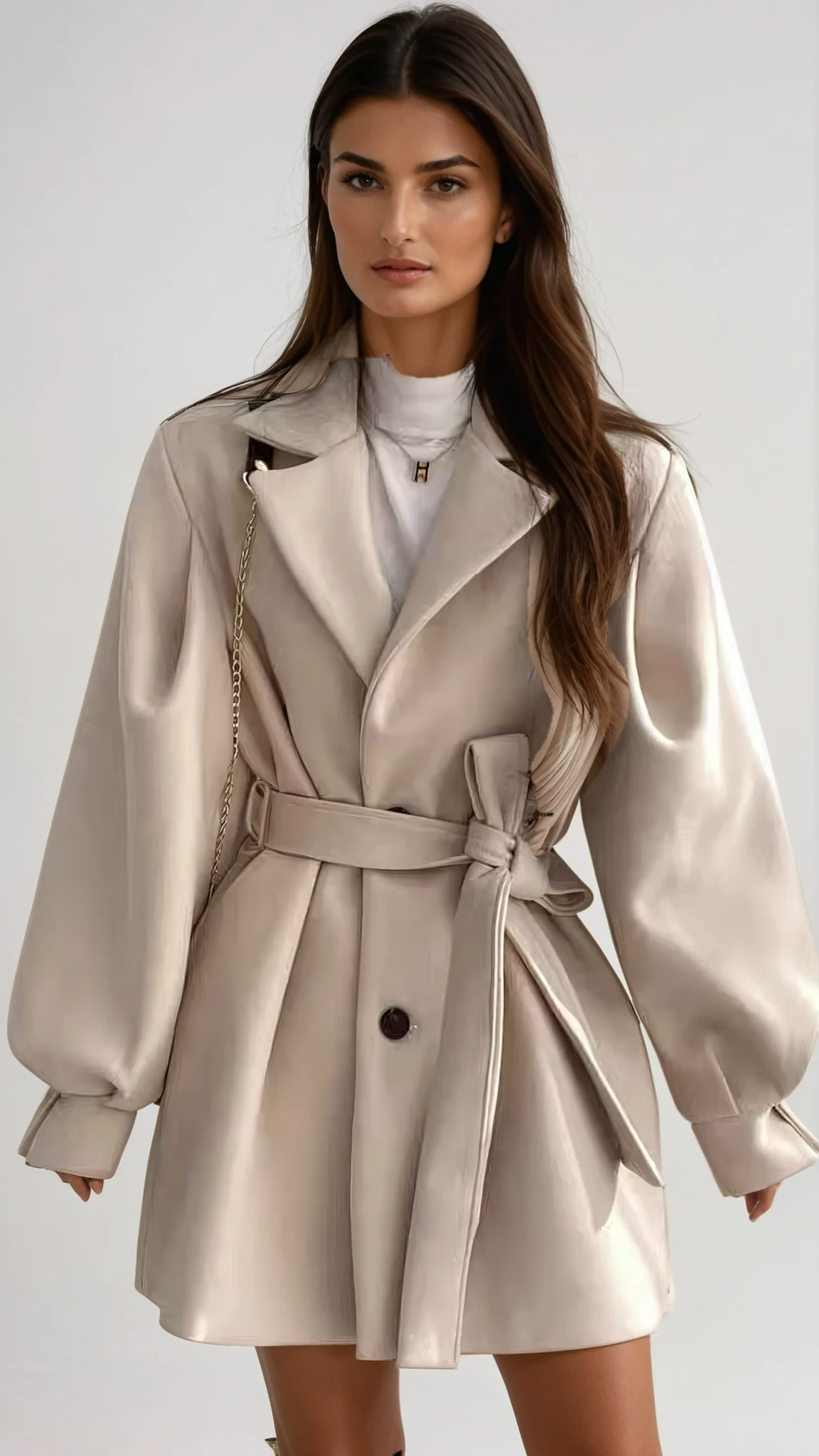 Vestido Abrigo con Cinturón Soho para Mujer